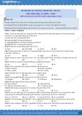 Đề thi học kì 1 KHTN 8 Cánh diều - Đề số 9